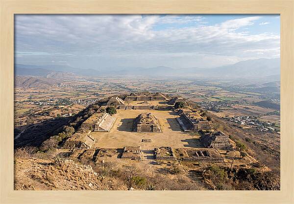 Monte Alban From Surrounding Hills