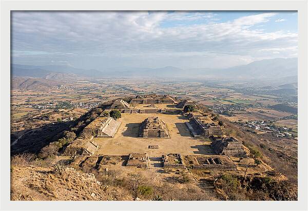 Monte Alban From Surrounding Hills