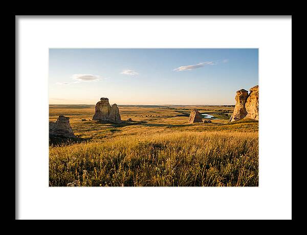 Monument Rocks At Sunset