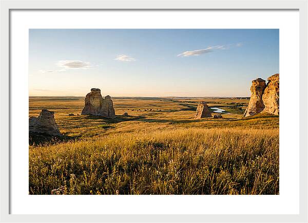 Monument Rocks At Sunset