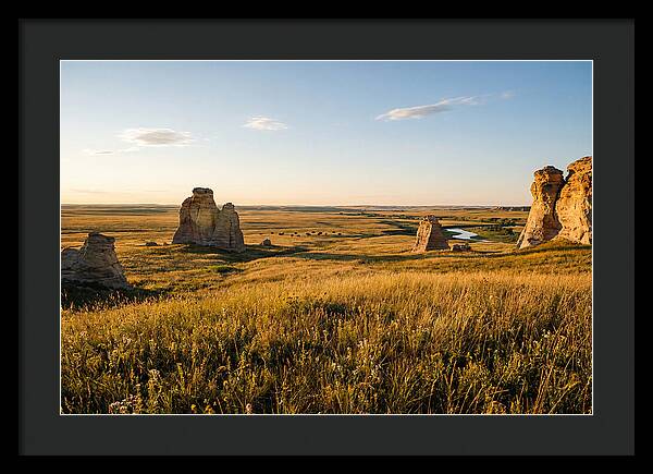 Monument Rocks At Sunset