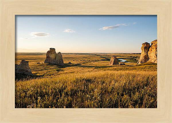 Monument Rocks At Sunset