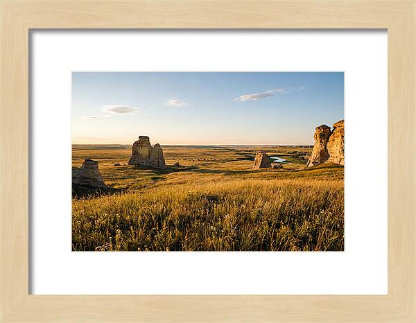 Monument Rocks At Sunset