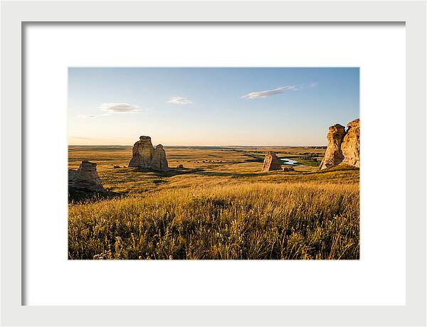 Monument Rocks At Sunset
