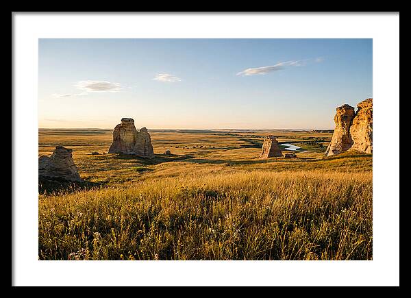 Monument Rocks At Sunset