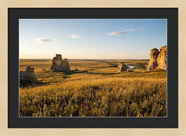 Monument Rocks At Sunset