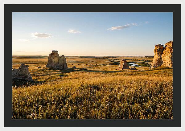 Monument Rocks At Sunset