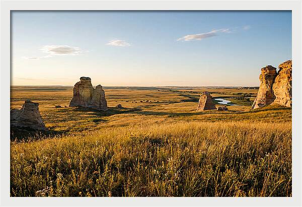 Monument Rocks At Sunset