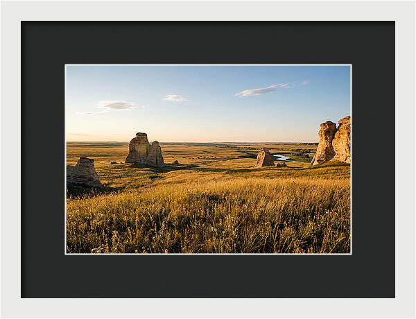 Monument Rocks At Sunset