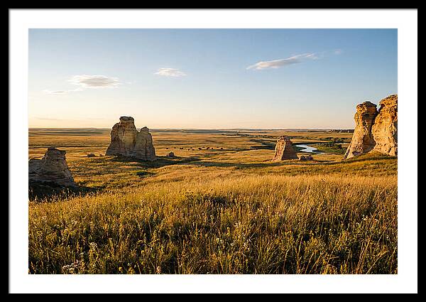 Monument Rocks At Sunset