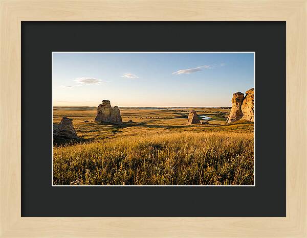 Monument Rocks At Sunset