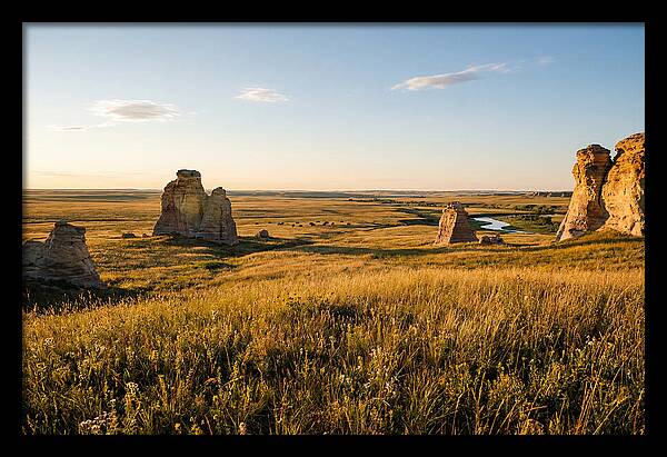 Monument Rocks At Sunset