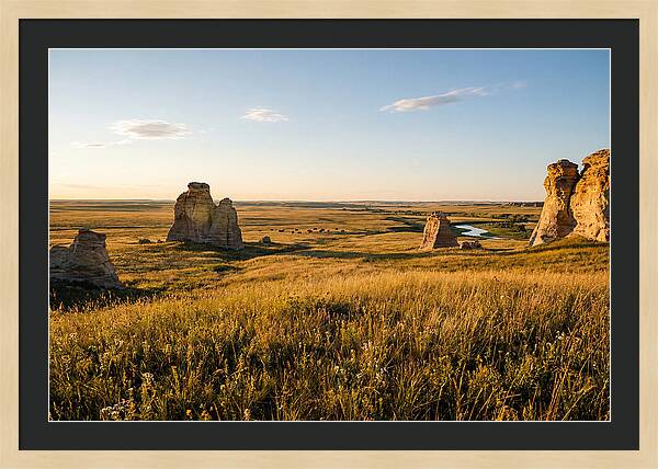 Monument Rocks At Sunset