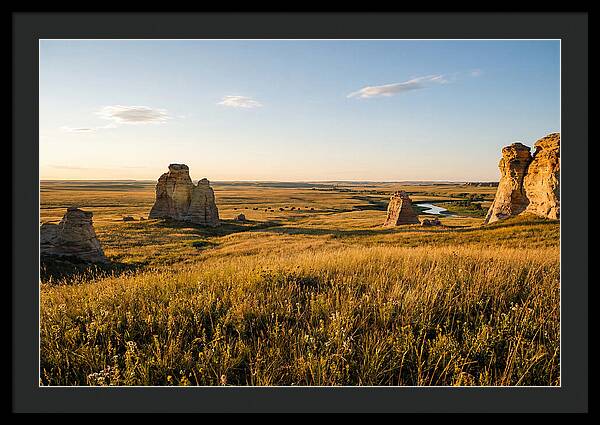Monument Rocks At Sunset