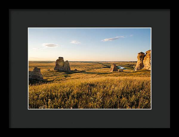 Monument Rocks At Sunset