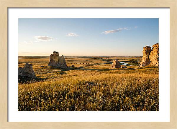 Monument Rocks At Sunset