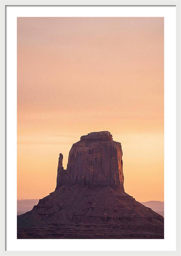 Monument Valley Butte Silhouette