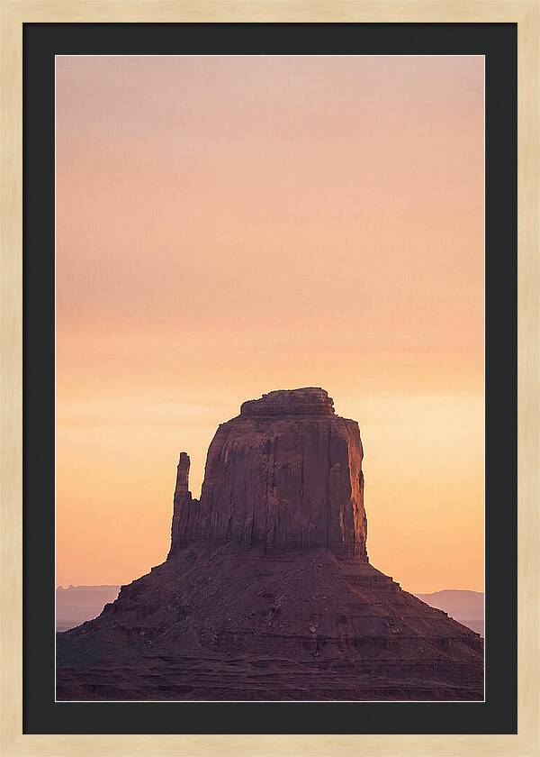 Monument Valley Butte Silhouette