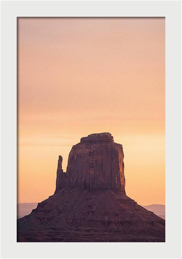 Monument Valley Butte Silhouette