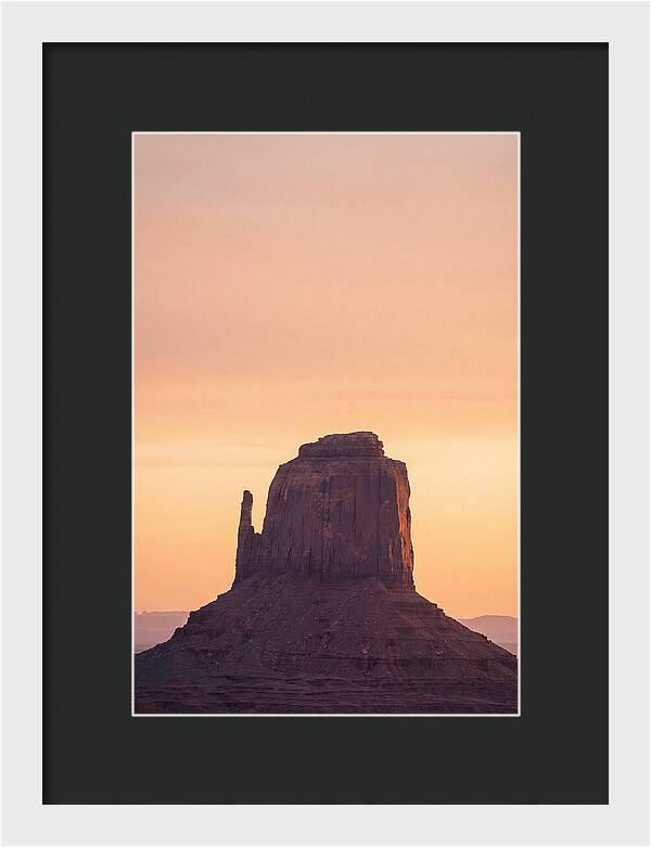 Monument Valley Butte Silhouette