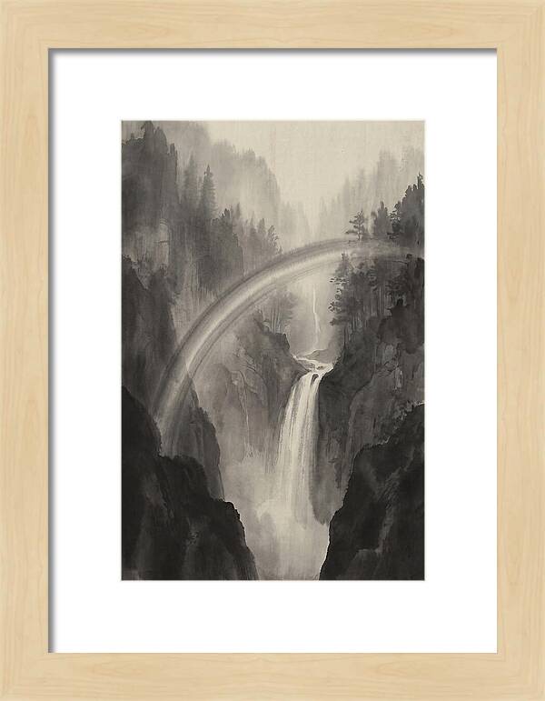 Moonbow Over Waterfall