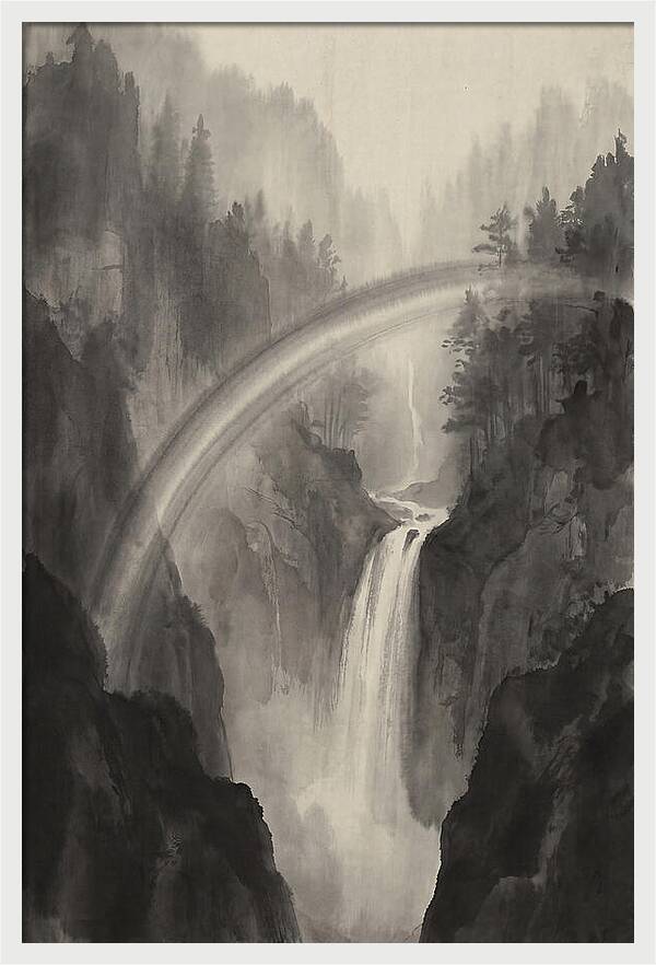Moonbow Over Waterfall