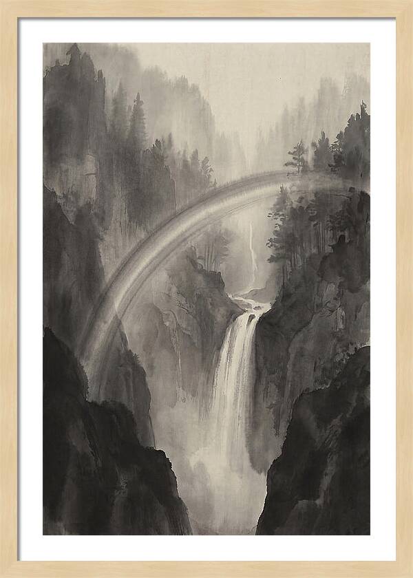 Moonbow Over Waterfall