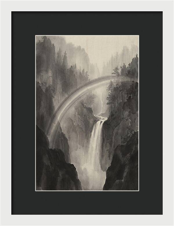 Moonbow Over Waterfall
