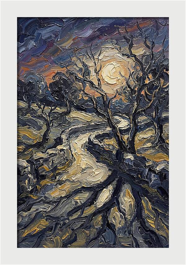 Moonlight Casting Long Shadows