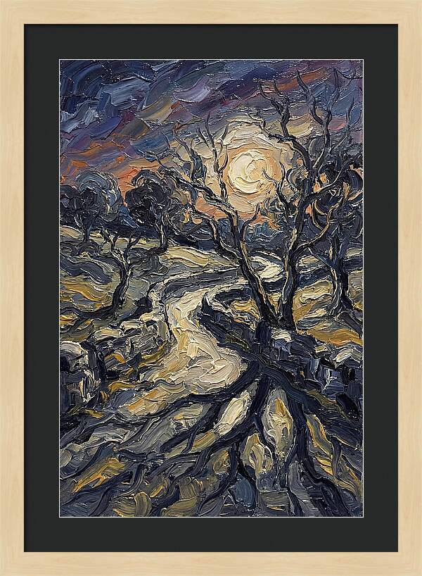 Moonlight Casting Long Shadows