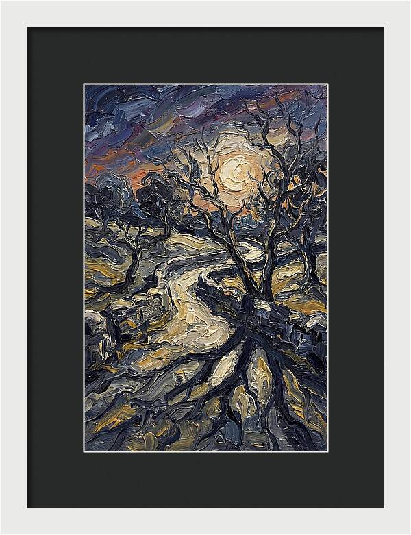 Moonlight Casting Long Shadows