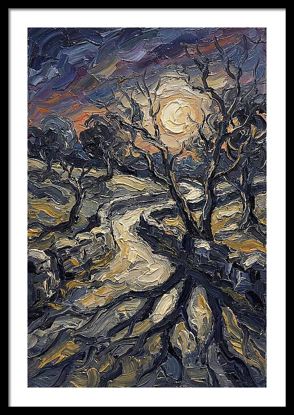 Moonlight Casting Long Shadows