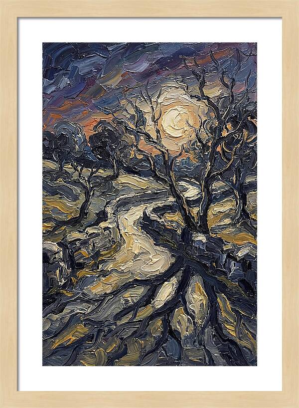 Moonlight Casting Long Shadows