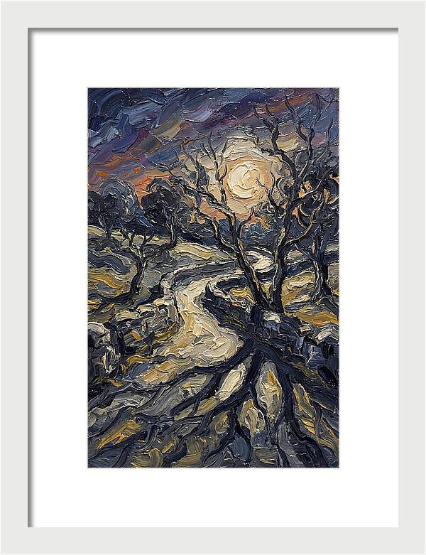 Moonlight Casting Long Shadows