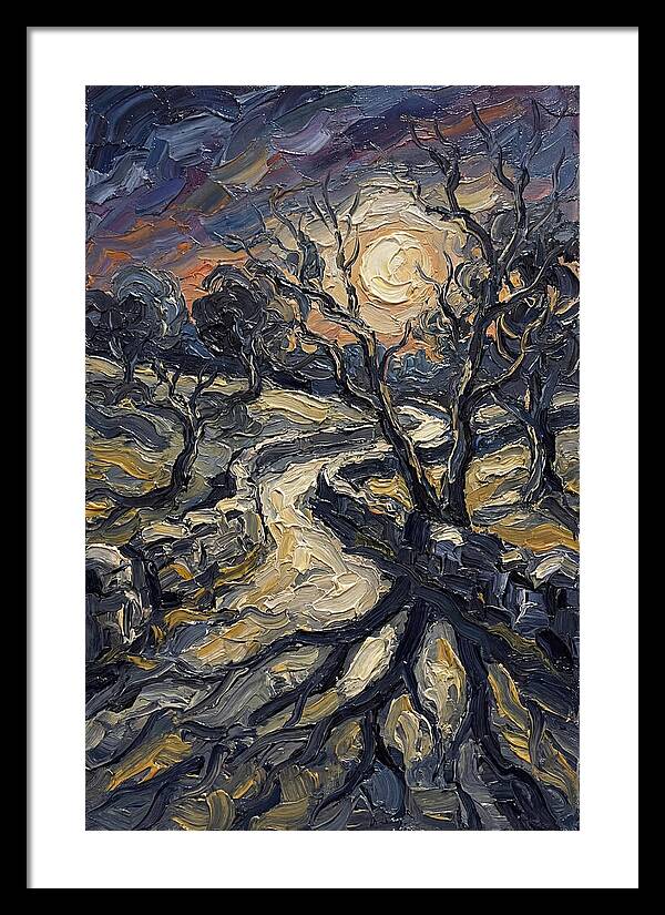 Moonlight Casting Long Shadows