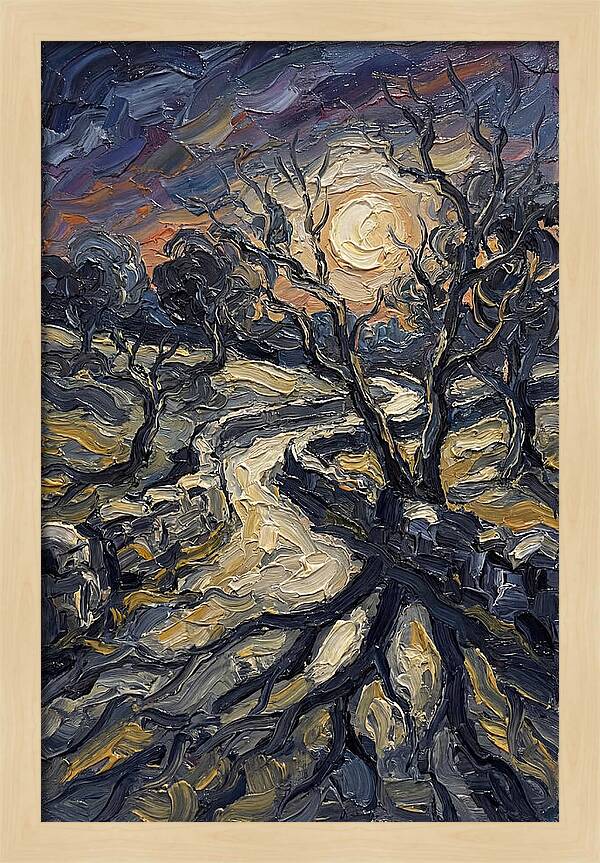 Moonlight Casting Long Shadows
