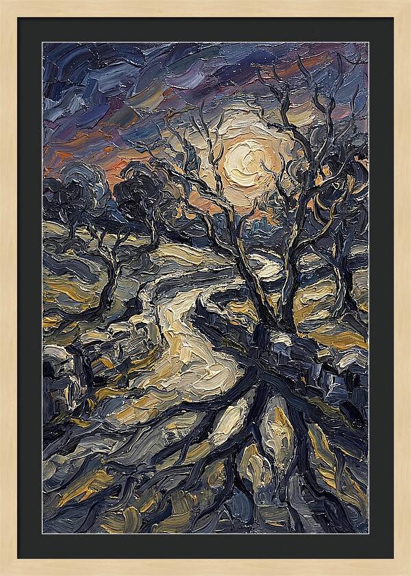 Moonlight Casting Long Shadows