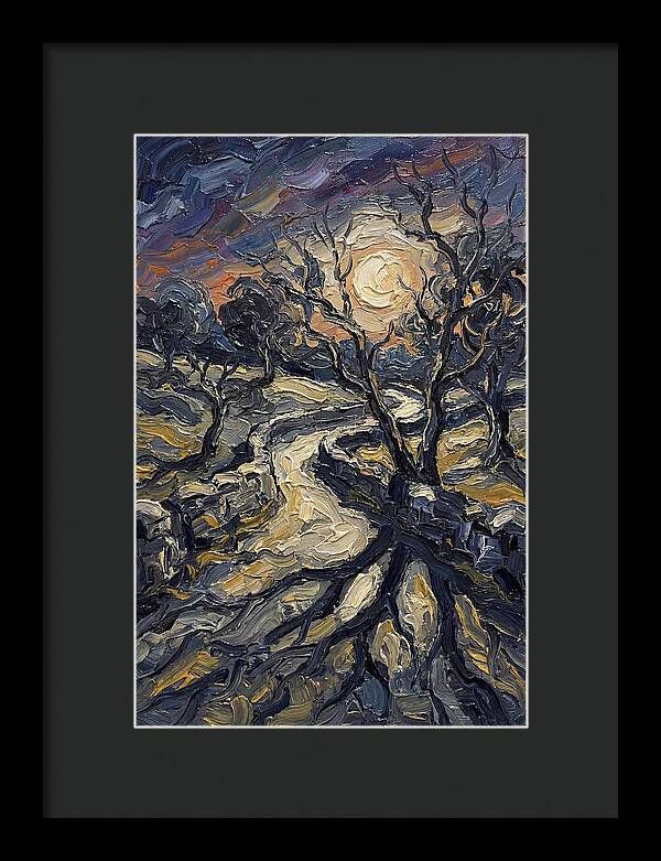 Moonlight Casting Long Shadows