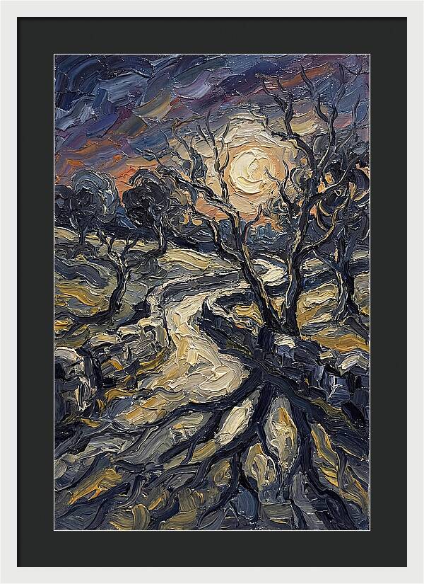 Moonlight Casting Long Shadows