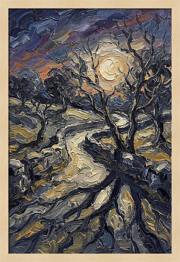 Moonlight Casting Long Shadows