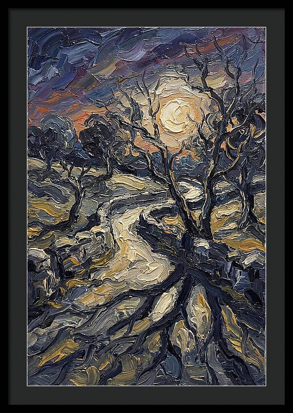 Moonlight Casting Long Shadows