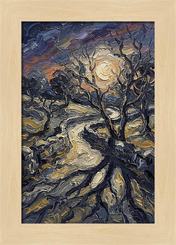 Moonlight Casting Long Shadows