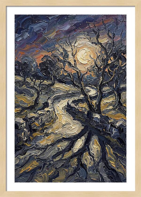 Moonlight Casting Long Shadows