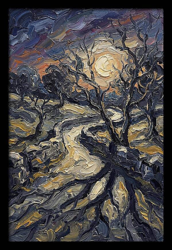 Moonlight Casting Long Shadows