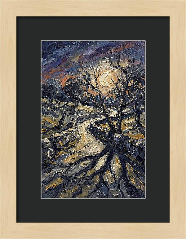 Moonlight Casting Long Shadows