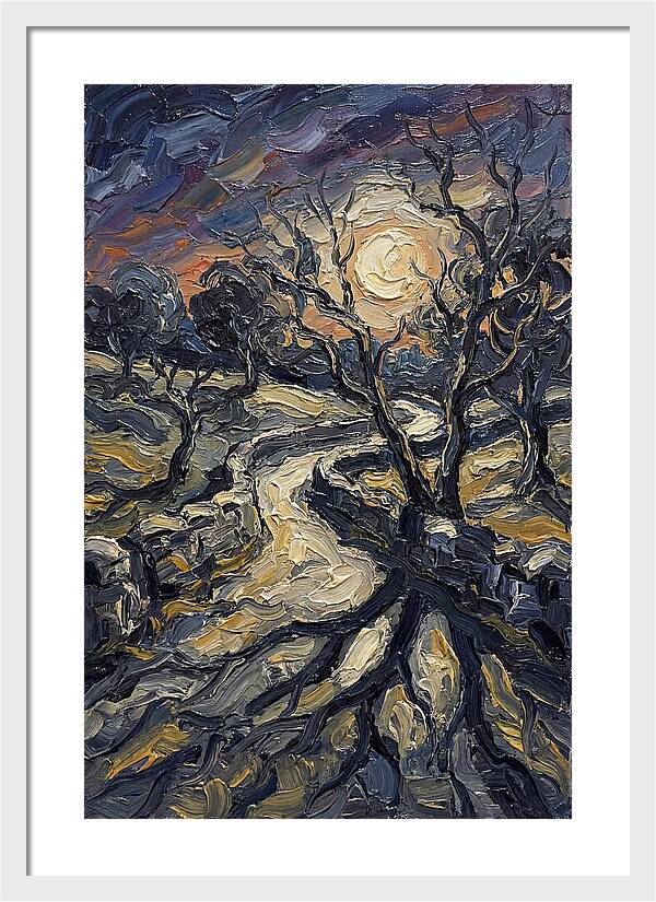 Moonlight Casting Long Shadows