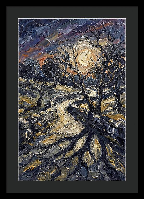 Moonlight Casting Long Shadows