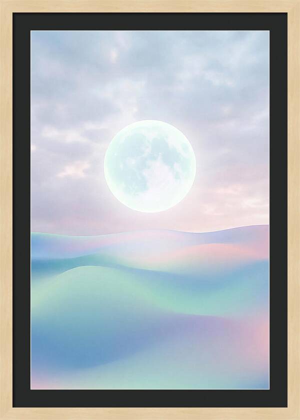 Moonlight Over Serene Waves