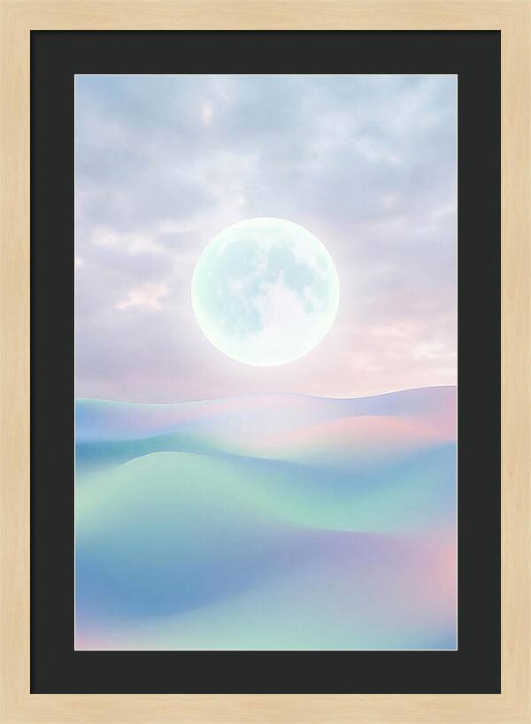 Moonlight Over Serene Waves