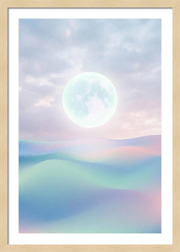 Moonlight Over Serene Waves